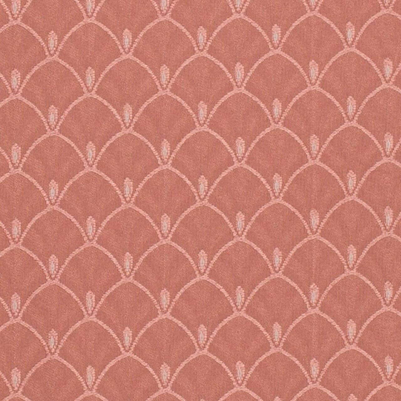 Pink Geometric Woven Pattern Upholstery Fabric by The Yard - SKU: Joplin Rose